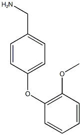 [4-(2-methoxyphenoxy)phenyl]methanamine Struktur