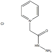 1-[(hydrazinecarbonyl)methyl]pyridin-1-ium chloride Struktur