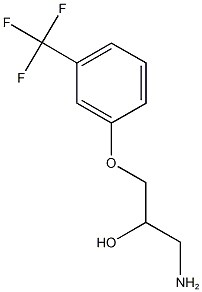 1-amino-3-[3-(trifluoromethyl)phenoxy]propan-2-ol Struktur