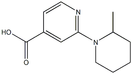 2-(2-methylpiperidin-1-yl)pyridine-4-carboxylic acid Struktur