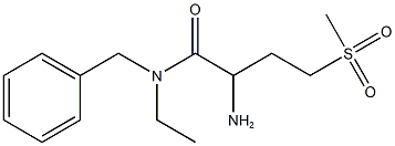 2-amino-N-benzyl-N-ethyl-4-methanesulfonylbutanamide Struktur