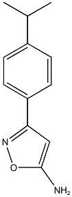 3-[4-(propan-2-yl)phenyl]-1,2-oxazol-5-amine Struktur