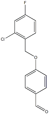 4-[(2-chloro-4-fluorophenyl)methoxy]benzaldehyde Struktur