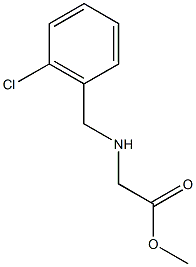 methyl 2-{[(2-chlorophenyl)methyl]amino}acetate Struktur