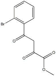 methyl 4-(2-bromophenyl)-2,4-dioxobutanoate Struktur