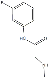 N-(3-fluorophenyl)-2-(methylamino)acetamide Struktur