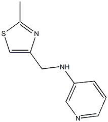 N-[(2-methyl-1,3-thiazol-4-yl)methyl]pyridin-3-amine Struktur