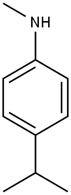 N-methyl-4-(propan-2-yl)aniline Struktur