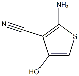 2-Amino-4-hydroxy-thiophene-3-carbonitrile Struktur