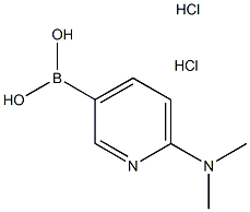 2-(Dimethylamino)pyridine-5-boronic acid dihydrochloride Struktur