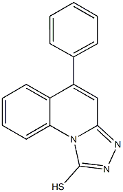 5-PHENYL[1,2,4]TRIAZOLO[4,3-A]QUINOLINE-1-THIOL Struktur