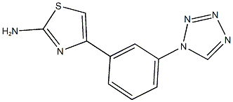 4-[3-(1H-tetrazol-1-yl)phenyl]-1,3-thiazol-2-amine Struktur