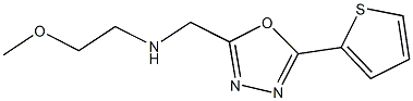 N-(2-methoxyethyl)-N-[(5-thien-2-yl-1,3,4-oxadiazol-2-yl)methyl]amine Struktur