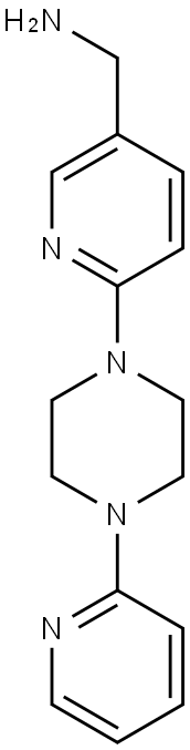 {6-[4-(pyridin-2-yl)piperazin-1-yl]pyridin-3-yl}methanamine Struktur