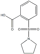 2-(pyrrolidine-1-sulfonyl)benzoic acid Struktur