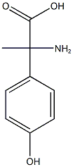 2-amino-2-(4-hydroxyphenyl)propanoic acid Struktur