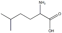 2-amino-5-methylhexanoic acid Struktur