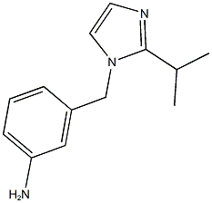 3-{[2-(propan-2-yl)-1H-imidazol-1-yl]methyl}aniline Struktur