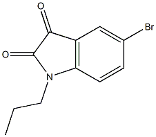 5-bromo-1-propyl-2,3-dihydro-1H-indole-2,3-dione Struktur