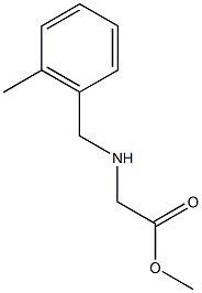 methyl 2-{[(2-methylphenyl)methyl]amino}acetate Struktur