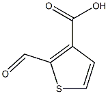 2-formylthiophene-3-carboxylic acid Struktur