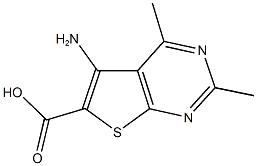 5-AMINO-2,4-DIMETHYLTHIENO[2,3-D]PYRIMIDINE-6-CARBOXYLIC ACID Struktur