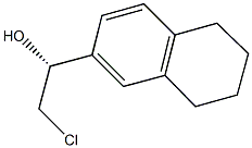 (1R)-2-CHLORO-1-(5,6,7,8-TETRAHYDRONAPHTHALEN-2-YL)ETHANOL Struktur