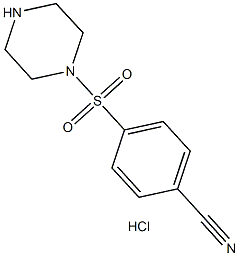 4-(PIPERAZIN-1-YLSULFONYL)BENZONITRILE HYDROCHLORIDE Struktur