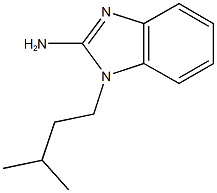 1-(3-methylbutyl)-1H-1,3-benzodiazol-2-amine Struktur