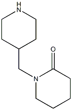 1-(piperidin-4-ylmethyl)piperidin-2-one Struktur