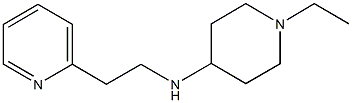 1-ethyl-N-[2-(pyridin-2-yl)ethyl]piperidin-4-amine Struktur