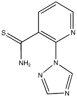 2-(1H-1,2,4-triazol-1-yl)pyridine-3-carbothioamide Struktur