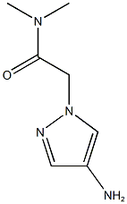 2-(4-amino-1H-pyrazol-1-yl)-N,N-dimethylacetamide Struktur