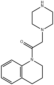 2-(piperazin-1-yl)-1-(1,2,3,4-tetrahydroquinolin-1-yl)ethan-1-one Struktur