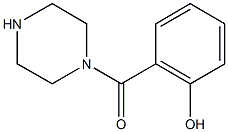 2-(piperazin-1-ylcarbonyl)phenol Struktur