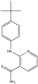 2-[(4-tert-butylphenyl)amino]pyridine-3-carbothioamide Struktur