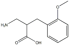 3-amino-2-[(2-methoxyphenyl)methyl]propanoic acid Struktur