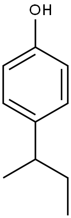 4-(butan-2-yl)phenol Struktur