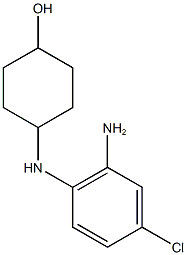 4-[(2-amino-4-chlorophenyl)amino]cyclohexan-1-ol Struktur