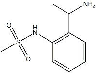 N-[2-(1-aminoethyl)phenyl]methanesulfonamide Struktur