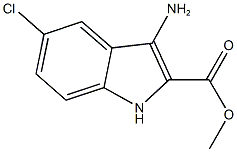 methyl 3-amino-5-chloro-1H-indole-2-carboxylate Struktur