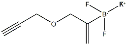 Potassium 3-(prop-2-yn-1-yloxy)prop-1-en-2-yltrifluoroborate Struktur