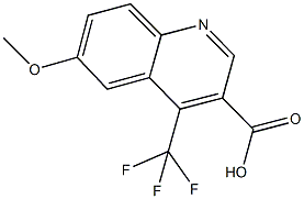 6-METHOXY-4-(TRIFLUOROMETHYL)QUINOLINE-3-CARBOXYLIC ACID Struktur