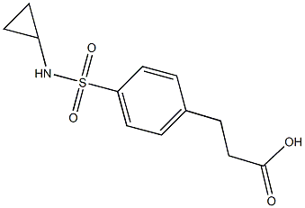 3-{4-[(CYCLOPROPYLAMINO)SULFONYL]PHENYL}PROPANOIC ACID Struktur