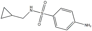 4-AMINO-N-(CYCLOPROPYLMETHYL)BENZENESULFONAMIDE Struktur