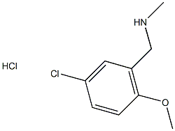 N-(5-chloro-2-methoxybenzyl)-N-methylamine hydrochloride Struktur