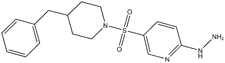 5-[(4-benzylpiperidin-1-yl)sulfonyl]-2-hydrazinopyridine Struktur