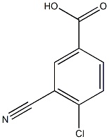 4-chloro-3-cyanobenzoic acid Struktur