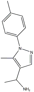 1-[5-methyl-1-(4-methylphenyl)-1H-pyrazol-4-yl]ethan-1-amine Struktur