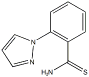 2-(1H-pyrazol-1-yl)benzene-1-carbothioamide Struktur